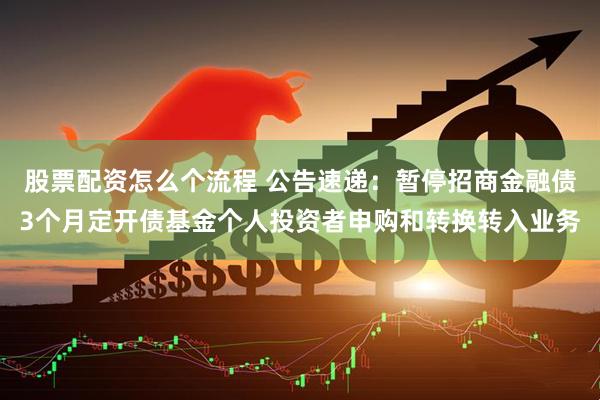 股票配资怎么个流程 公告速递：暂停招商金融债3个月定开债基金个人投资者申购和转换转入业务